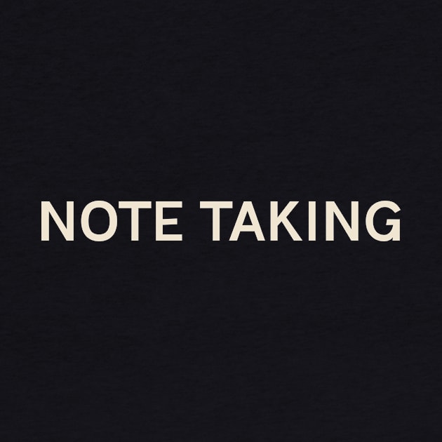 Note Taking Passions Interests Fun Things to Do by TV Dinners